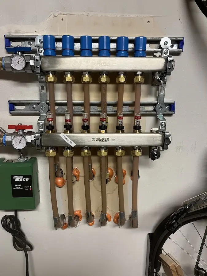 Plumber performing Leak Detection at a residential property in Muscoy